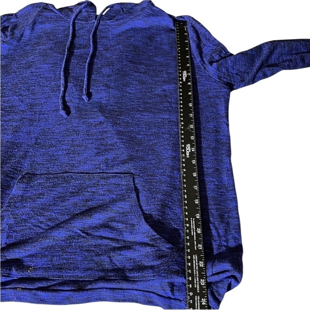 Mossimo Supply Co. size XL violet & black hooded sweater with wrap open back - Picture 11 of 16